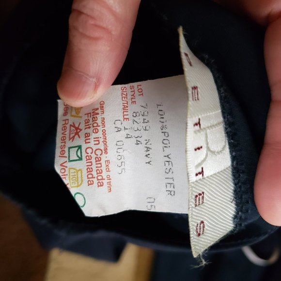 Dark Navy Blue Full Length Maxi Skirt with Drawstring and Slit - Picture 9 of 12